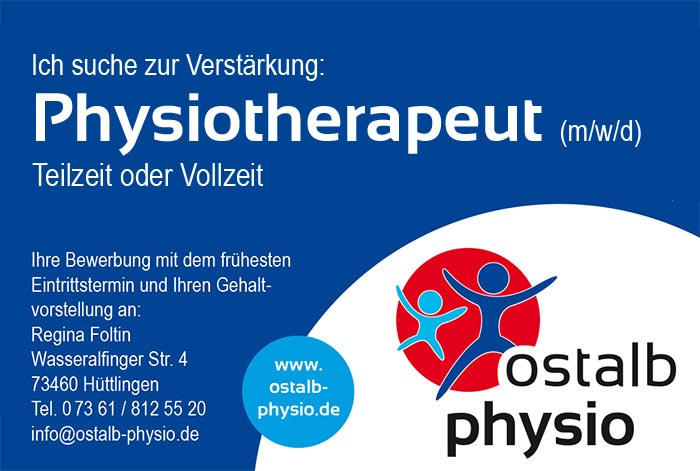 Stelleanzeige, Job Physiotherapeut